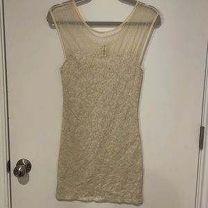 Gold Small Free People Bodycon Dress